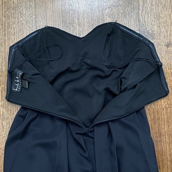 Nicole Miller Strapless Dress - Black (Size 4) - Picture 5 of 12